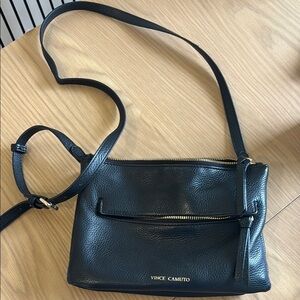 Vince Camuto Dark Leather Crossbody Bag